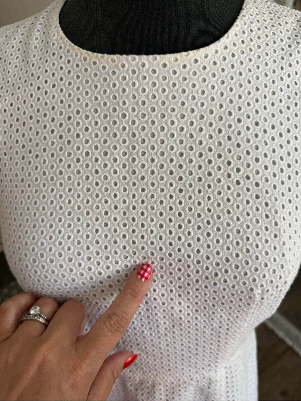 J. Crew • Cotton Eyelet Lace Mini Dress - Picture 14 of 16